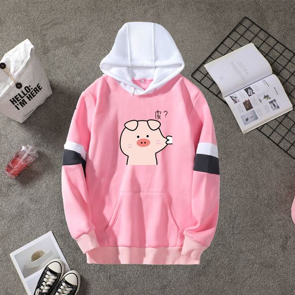 kawaii pink pig print autumn winter sweatshirt women pullover fleece cute cartoon patchwork hoodie casual harajuku female hoodie 1014, Black
kawaii pink pig print autumn winter sweatshirt women pullover fleece cute cartoon patchwork hoodie casual harajuku female hoodie 1014, Black