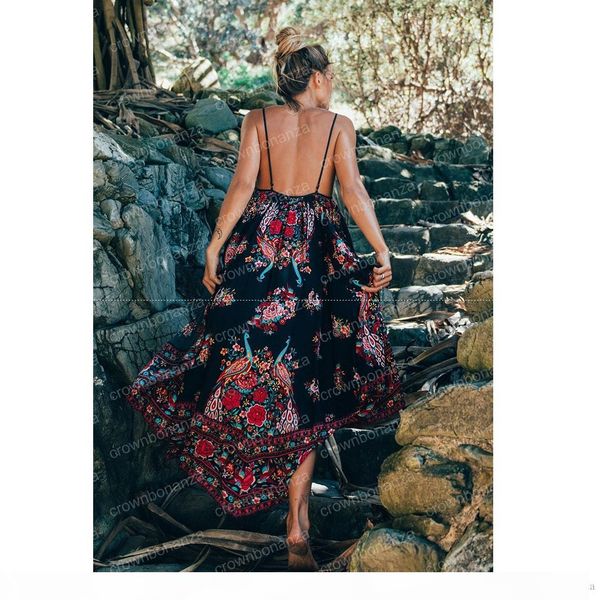 women off shoulder floral printing dress black peacock print long dress strap holiday boho beach dress, Black;gray
women off shoulder floral printing dress black peacock print long dress strap holiday boho beach dress, Black;gray