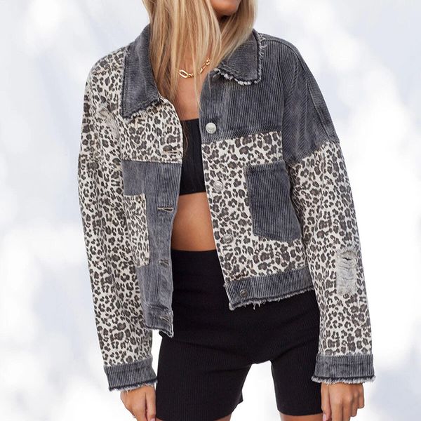 women's jackets women denim jacket coats long sleeve pockets button for female fashion vintage casual leopard, Black;brown
women's jackets women denim jacket coats long sleeve pockets button for female fashion vintage casual leopard, Black;brown