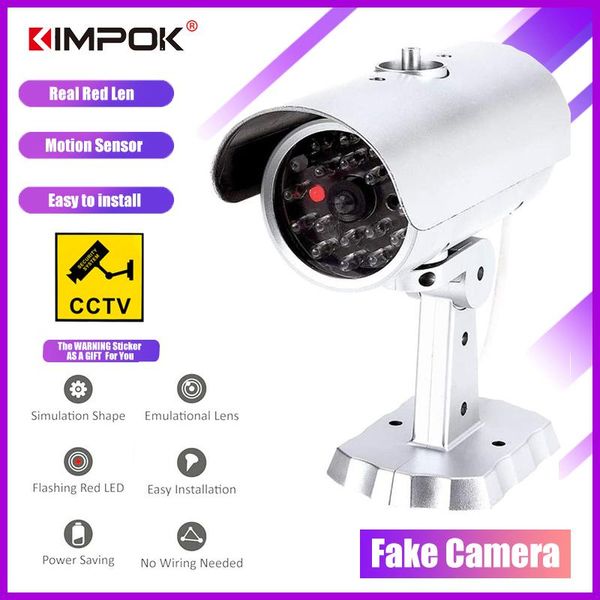 cameras kimpok fake camera waterproof dummy for home surveillance security with led lights flashing drop
cameras kimpok fake camera waterproof dummy for home surveillance security with led lights flashing drop