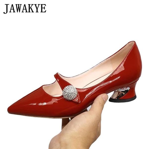 dress shoes red patent leather women pumps kitten heels point toe rhinestone buckle crystal low heel party woman, Black
dress shoes red patent leather women pumps kitten heels point toe rhinestone buckle crystal low heel party woman, Black