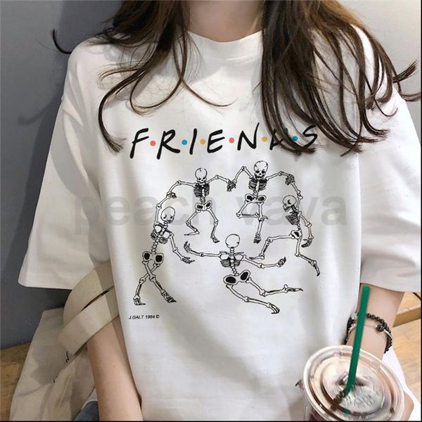 summer casual fun harajuku skeleton bone aesthetics friend print women cute cartoon print t shirt fashion loose lady tees, White
summer casual fun harajuku skeleton bone aesthetics friend print women cute cartoon print t shirt fashion loose lady tees, White