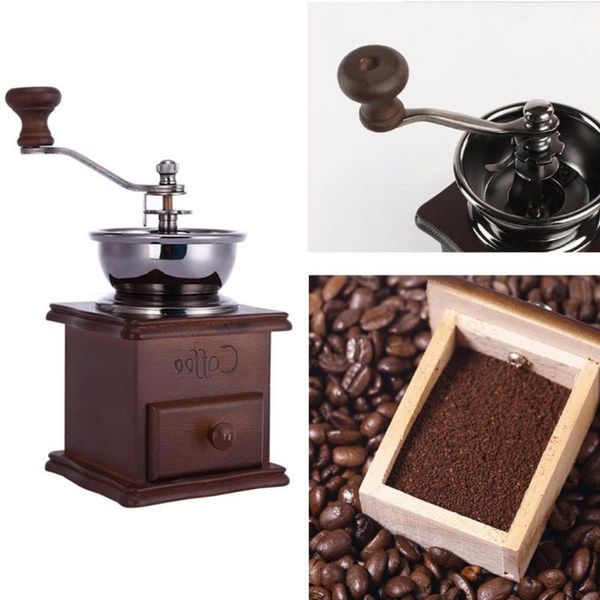 coffee grinder manual coffee maker antique appearance wooden mini stainless steel wooden base bean grinder
coffee grinder manual coffee maker antique appearance wooden mini stainless steel wooden base bean grinder
