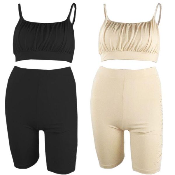 women bodycon outfit set spaghetti strap ruched crop biker pants tracksuit kg-241, White;red
women bodycon outfit set spaghetti strap ruched crop biker pants tracksuit kg-241, White;red