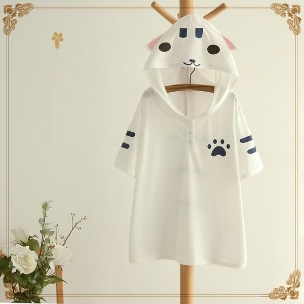 летний новый милый кот случайные топ толстовка hoodiehoodie top универсальный короткий рукав студенческих женщин футболку 9641 cujtc, White
летний новый милый кот случайные топ толстовка hoodiehoodie top универсальный короткий рукав студенческих женщин футболку 9641 cujtc, White