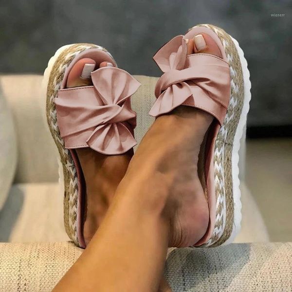 women's weave shoes slippers summer woman thick bottom outside footwear bowtie platform slip-on bow flat beach shoes #07021, Black
women's weave shoes slippers summer woman thick bottom outside footwear bowtie platform slip-on bow flat beach shoes #07021, Black