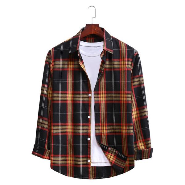 men's casual shirts 32 cotton flannel plaid shirt slim fit spring autumn male long sleeved soft comfortable h850, White;black
men's casual shirts 32 cotton flannel plaid shirt slim fit spring autumn male long sleeved soft comfortable h850, White;black