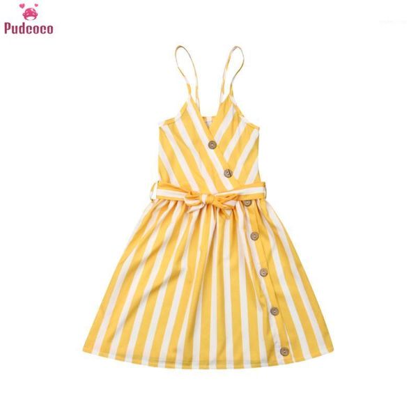 elegant dress 1-6 years kid baby girls summer clothing yellow striped sleeveless v neck backless party dresses sundress1, Red;yellow
elegant dress 1-6 years kid baby girls summer clothing yellow striped sleeveless v neck backless party dresses sundress1, Red;yellow