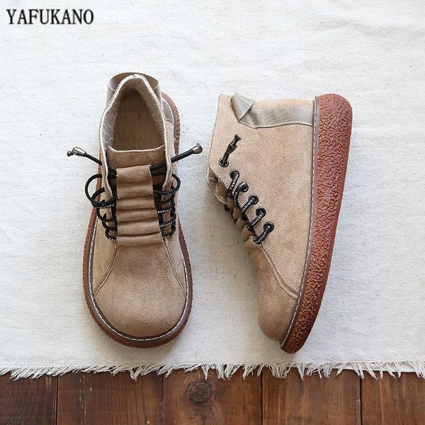 literary retro suede thick-soled big head doll shoes autumn winter handmade casual short boots boots harajuku ankle, Black
literary retro suede thick-soled big head doll shoes autumn winter handmade casual short boots boots harajuku ankle, Black