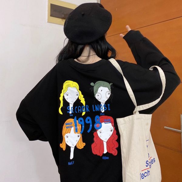 spring and autumn 2020 new korean loose crew neck women fashion ins cartoon print lazy sweater sweater style long sleeve lztpt lztpt, Black
spring and autumn 2020 new korean loose crew neck women fashion ins cartoon print lazy sweater sweater style long sleeve lztpt lztpt, Black