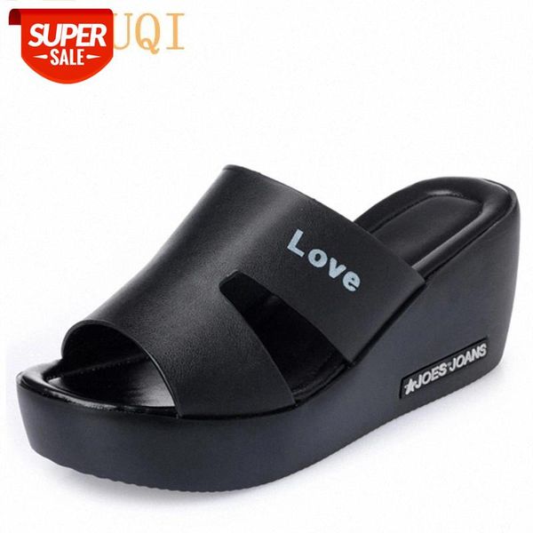 aiyuqi 2020 summer women shoes on a high platform outdoor leather wedges woman flip flops heel high slippers big size 42 43 #zi3w, Black
aiyuqi 2020 summer women shoes on a high platform outdoor leather wedges woman flip flops heel high slippers big size 42 43 #zi3w, Black