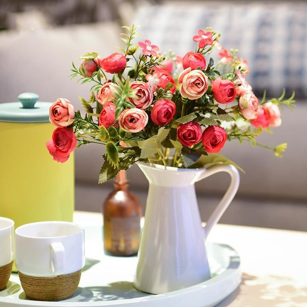 decorative flowers & wreaths silk roses artificial small rose bride bouquet xmas party decor faux fake wedding home decoration
decorative flowers & wreaths silk roses artificial small rose bride bouquet xmas party decor faux fake wedding home decoration