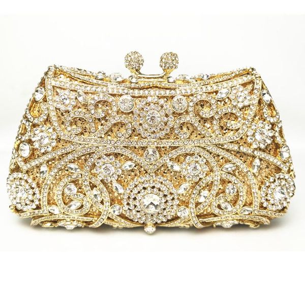 evening bags white crystal clutch bag rhinestone women purse fashion gold metal female party shoulder handbags hollow out
evening bags white crystal clutch bag rhinestone women purse fashion gold metal female party shoulder handbags hollow out