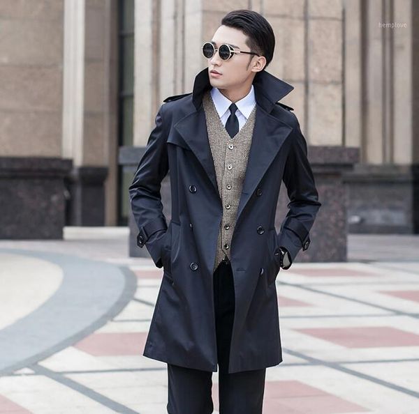 mens trench coats man double breasted long coat men clothes korean spring autumn thin black overcoat long sleeve new designer1, Tan;black
mens trench coats man double breasted long coat men clothes korean spring autumn thin black overcoat long sleeve new designer1, Tan;black