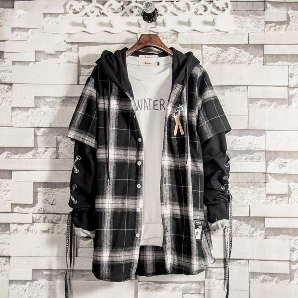 japanese hip hop autumn harajuku plaid jacket men women clothing outerwear funny loose high street males kg-272, Black
japanese hip hop autumn harajuku plaid jacket men women clothing outerwear funny loose high street males kg-272, Black