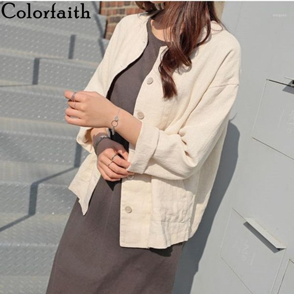 colorfaith new 2020 summer fall women's jacket fashionable casual loose pockets outerwear short cotton and linen jk81091, Black;brown
colorfaith new 2020 summer fall women's jacket fashionable casual loose pockets outerwear short cotton and linen jk81091, Black;brown