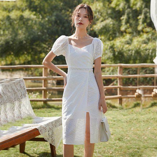 mfenw beach women's white lace split holiday collar women's holiday beach chic seaside square dress fairy skirt dress gentle long, Black;gray
mfenw beach women's white lace split holiday collar women's holiday beach chic seaside square dress fairy skirt dress gentle long, Black;gray