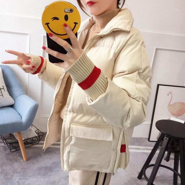 2020 new winter women fashion cotton padded jacket female stand collar coat all-match design thick short oversize parkas z501, Black
2020 new winter women fashion cotton padded jacket female stand collar coat all-match design thick short oversize parkas z501, Black