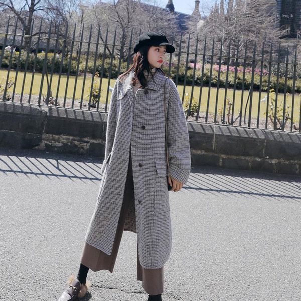 2020new plaid single breasted brit graphics women wool coats winter straight raglan sleeve casual oversived lady slim solid1, Black
2020new plaid single breasted brit graphics women wool coats winter straight raglan sleeve casual oversived lady slim solid1, Black