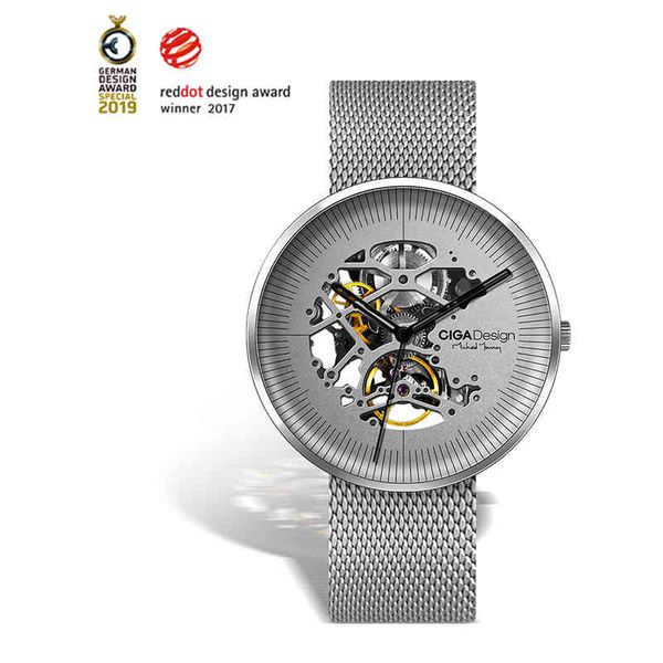 ciga design my series waterproof black silver stainless steel mesh men automatic mechanical watch, Slivery;brown
ciga design my series waterproof black silver stainless steel mesh men automatic mechanical watch, Slivery;brown