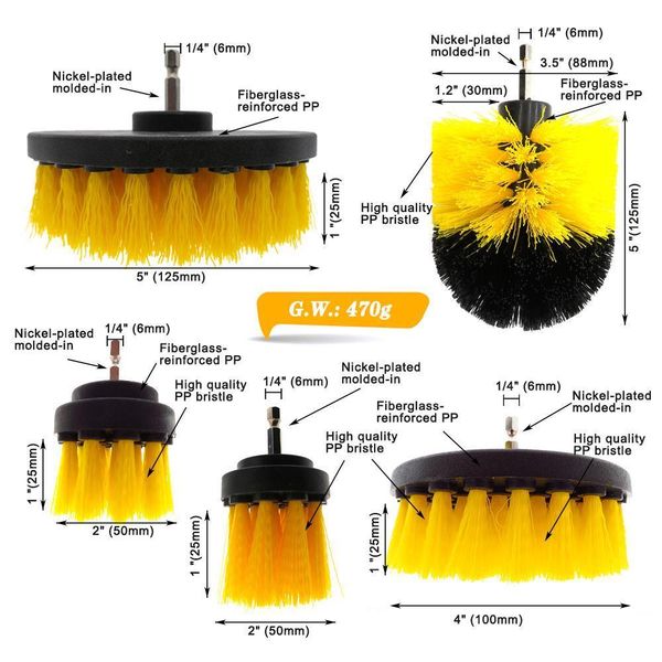 6pcs/set electric drill power scrub clean brush electric drill brush kit for grout, tiles,bathroom, kitchen & q wmtzps
6pcs/set electric drill power scrub clean brush electric drill brush kit for grout, tiles,bathroom, kitchen & q wmtzps