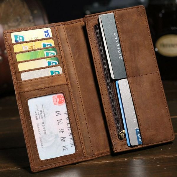 wallets luufan crazy horse leather long men wallet soft clutch snap with zipper pocket card holder simple for man, Red;black
wallets luufan crazy horse leather long men wallet soft clutch snap with zipper pocket card holder simple for man, Red;black