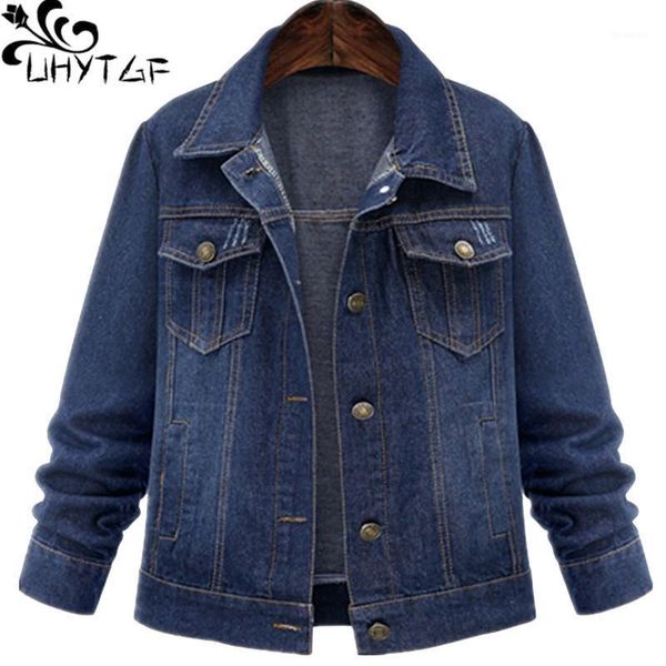 uhytgf xl-5xl oversized casual women autumn coat fashion loose bomber jeans jacket outerwear lady student short denim jacket 1931, Black;brown
uhytgf xl-5xl oversized casual women autumn coat fashion loose bomber jeans jacket outerwear lady student short denim jacket 1931, Black;brown
