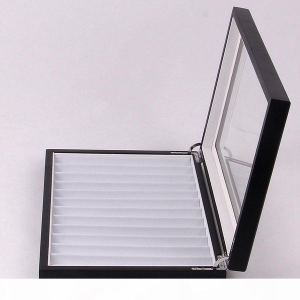12 wooden pen box display storage case pen holder collector organizer box with transparent window black, Black;blue
12 wooden pen box display storage case pen holder collector organizer box with transparent window black, Black;blue