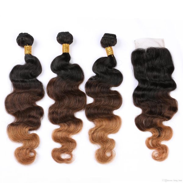 3 tones body wave human hair bundles with closure #1b #4 #27 ombre body wave brazilian hair bundles mix length, Black;brown
3 tones body wave human hair bundles with closure #1b #4 #27 ombre body wave brazilian hair bundles mix length, Black;brown