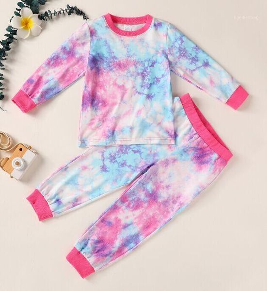 2020 fashion baby clothes tie dye kids sets long sleeve t-shirt + elastic long pants autumn two pieces set children outfit new1, White
2020 fashion baby clothes tie dye kids sets long sleeve t-shirt + elastic long pants autumn two pieces set children outfit new1, White