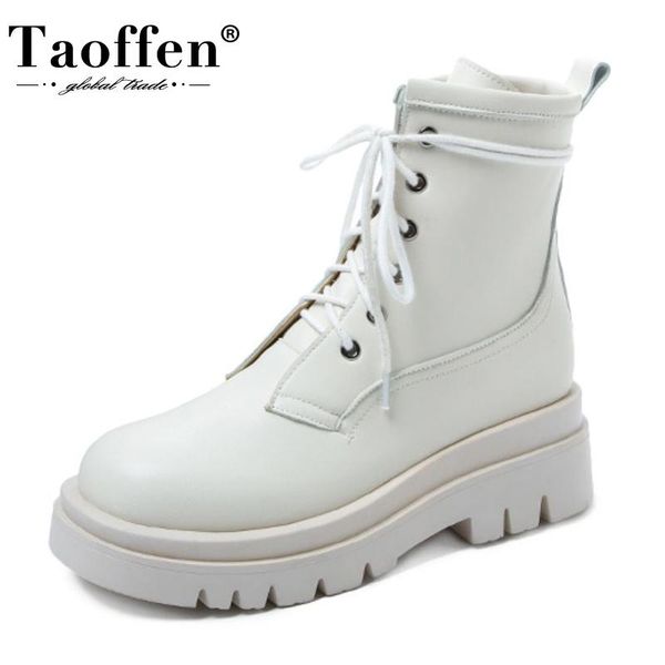 taoffen women ankle boots pu leather cross strap fashion platform winter shoes woman warm thick heel short boot size 34-42, Black
taoffen women ankle boots pu leather cross strap fashion platform winter shoes woman warm thick heel short boot size 34-42, Black