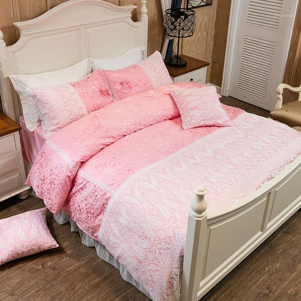 white lace princess bedding set for girls women king size bed set 4/6pcs duvet cover bed linen pillowcase1
white lace princess bedding set for girls women king size bed set 4/6pcs duvet cover bed linen pillowcase1