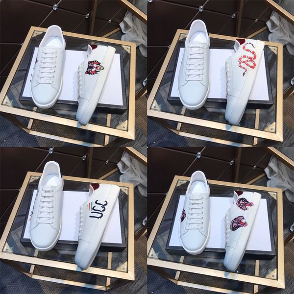 print stripe designer shoes grey white ace embroidered mens women genuine leather design sneakers luxury casual shoe, Black
print stripe designer shoes grey white ace embroidered mens women genuine leather design sneakers luxury casual shoe, Black