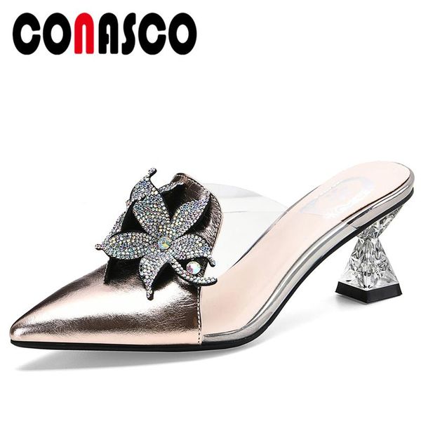 conasco women sandals high heels slippers rhinestone flower casual party new shoes woman summer 2020 elegant pointed toe mules, Black
conasco women sandals high heels slippers rhinestone flower casual party new shoes woman summer 2020 elegant pointed toe mules, Black