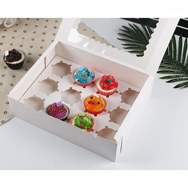 10pcs 12 cup muffin cupcake kraft paper cake box wedding favor birthday party dessert packaging paper holder in round hole white1
10pcs 12 cup muffin cupcake kraft paper cake box wedding favor birthday party dessert packaging paper holder in round hole white1