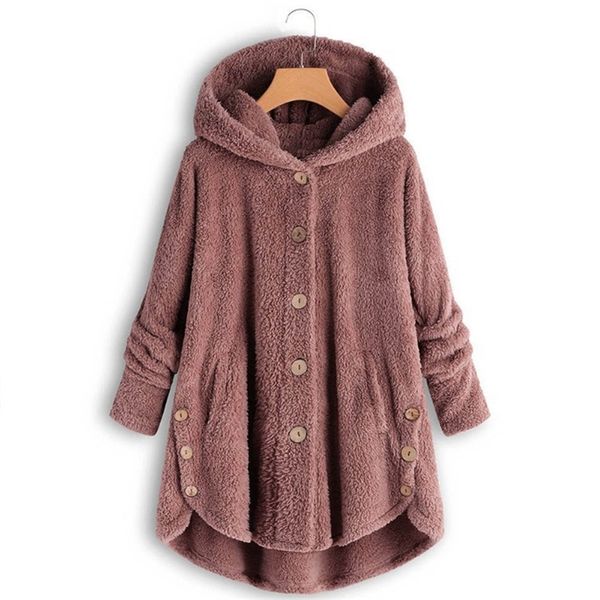 women hoodies sweatshirts hooded fleece casual warm button plush hooded hoodie jacket fashion winter wool jacket outwear coat 201204, Black
women hoodies sweatshirts hooded fleece casual warm button plush hooded hoodie jacket fashion winter wool jacket outwear coat 201204, Black