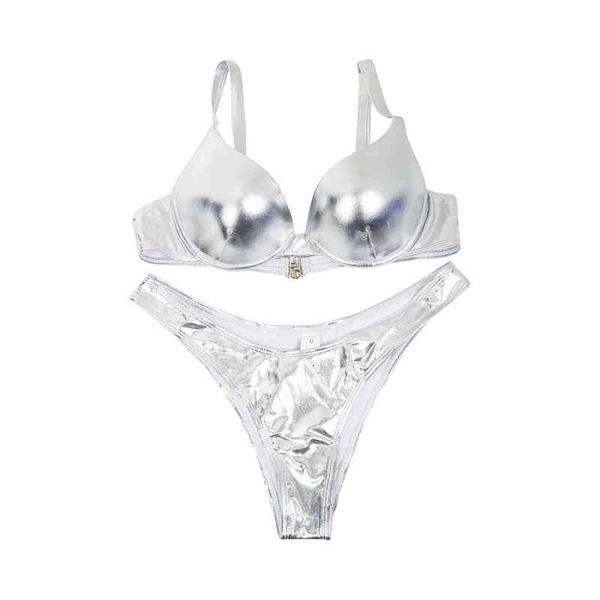 women fax leather gold bikini set sequined padded bra crease bandeau swimsuit glitter beach swimwear sliver green bathing suit, White;black
women fax leather gold bikini set sequined padded bra crease bandeau swimsuit glitter beach swimwear sliver green bathing suit, White;black