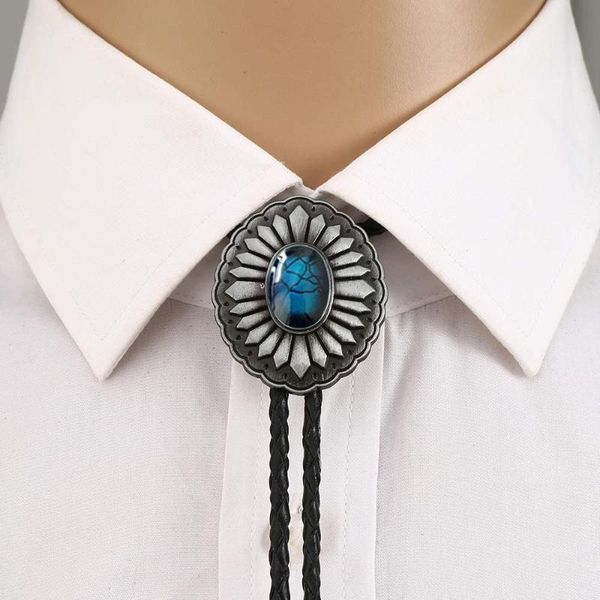 vintage western bolo tie blue stone decorative metal buckle cowboy leather necktie men's necklace jewelry, Black;gray
vintage western bolo tie blue stone decorative metal buckle cowboy leather necktie men's necklace jewelry, Black;gray