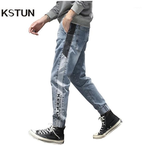 kstun mens jeans 2020 spring light blue denim pants joggers stretch baggy washed side patchwork elastic wiast men jeans homme1
kstun mens jeans 2020 spring light blue denim pants joggers stretch baggy washed side patchwork elastic wiast men jeans homme1