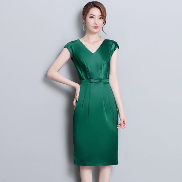 2020 summer new fashion women's sleevels v-neck slim elegant mid length drs solid color, Black;gray
2020 summer new fashion women's sleevels v-neck slim elegant mid length drs solid color, Black;gray