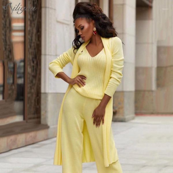 ailigou women's knitted 3-piece spaghetti belt crop high waist pants long sleeve cardigan coat suit autumn streetwear1, Gray
ailigou women's knitted 3-piece spaghetti belt crop high waist pants long sleeve cardigan coat suit autumn streetwear1, Gray