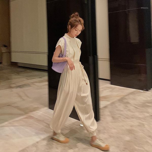 women summer sleeveless lapel loose casual vest jumpsuit one piece wide leg harem pants office lady elegant overalls romper1, Black;white
women summer sleeveless lapel loose casual vest jumpsuit one piece wide leg harem pants office lady elegant overalls romper1, Black;white
