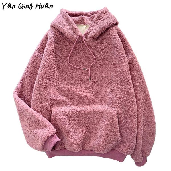 women's high-quality warm flannel pullover sweatshirt winter sweet hooded embroidery letters print harajuku loose pocket hoodies, Black
women's high-quality warm flannel pullover sweatshirt winter sweet hooded embroidery letters print harajuku loose pocket hoodies, Black