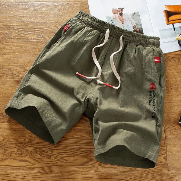 men's shorts summer high-quality five-point pants elastic band fashion trend large size cotton clothing, White;black
men's shorts summer high-quality five-point pants elastic band fashion trend large size cotton clothing, White;black