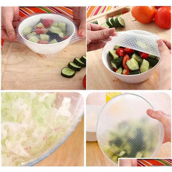 150 set wholesale 4pcs/set sile wraps seal cover stretch cling film food fresh keep kitc qylcbu bdebaby
150 set wholesale 4pcs/set sile wraps seal cover stretch cling film food fresh keep kitc qylcbu bdebaby