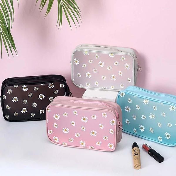 1 pc cute daisy cosmetic bag zipper waterproof cartoon women makeup bag travel toiletry beauty case kosmetyczka1
1 pc cute daisy cosmetic bag zipper waterproof cartoon women makeup bag travel toiletry beauty case kosmetyczka1