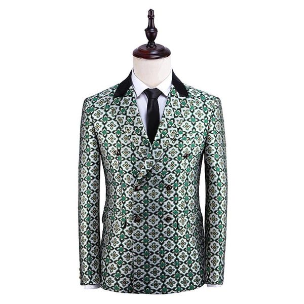 blazer men's double-breasted printed jacket business casual high-quality suit chaqueta de los hombres kg-136, White;black
blazer men's double-breasted printed jacket business casual high-quality suit chaqueta de los hombres kg-136, White;black