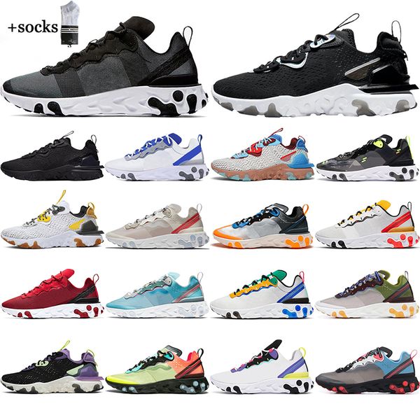 react element 55 87 men women running shoes triple black white iridescent anthracite mens trainers sports sneakers breathable 36-45
react element 55 87 men women running shoes triple black white iridescent anthracite mens trainers sports sneakers breathable 36-45