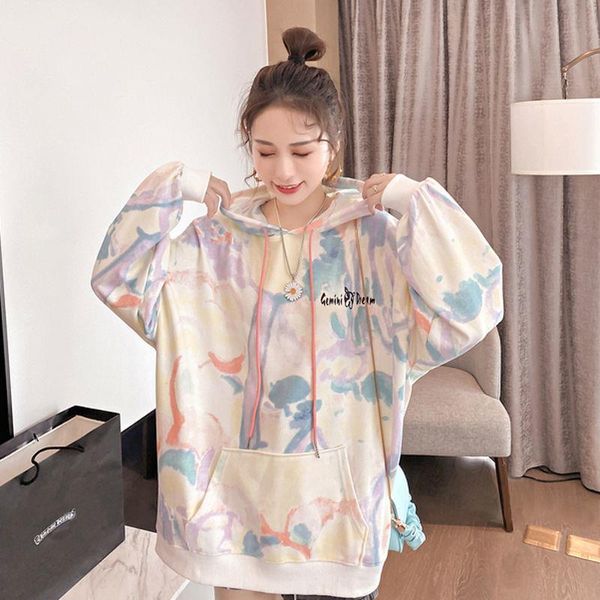 sweatshit loose harajuku spring hooded hoodies korean style tie-dye autumn jacket long sleeve 2020 women streetwear hatcj, Black
sweatshit loose harajuku spring hooded hoodies korean style tie-dye autumn jacket long sleeve 2020 women streetwear hatcj, Black