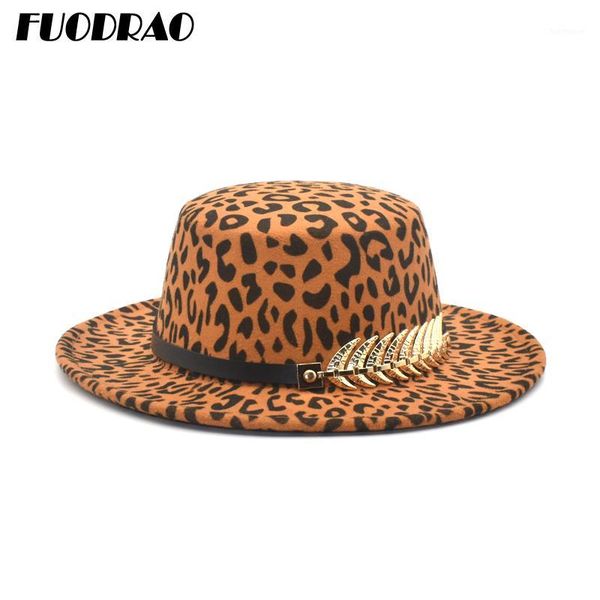 fuodrao new leopard print men's fedoras hat, ladies faux wool blended jazz hat, wide brim simple flat hat p141, Blue;gray
fuodrao new leopard print men's fedoras hat, ladies faux wool blended jazz hat, wide brim simple flat hat p141, Blue;gray